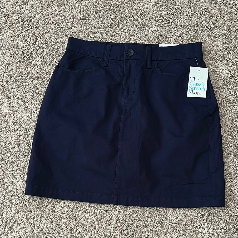 Croft & Barrow Blue Mini Pencil Skirt for Work